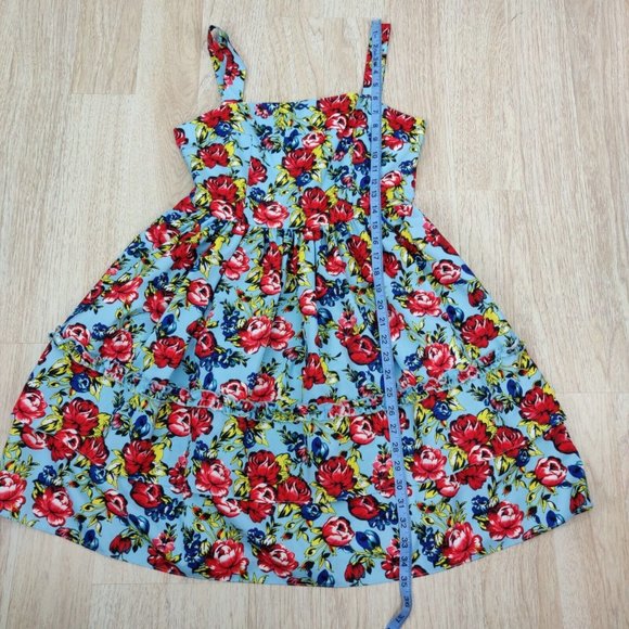 Romeo+Juliet Couture Size S Sleeveless Fit & Flare Floral Print Chiffon Dress - Picture 5 of 9
